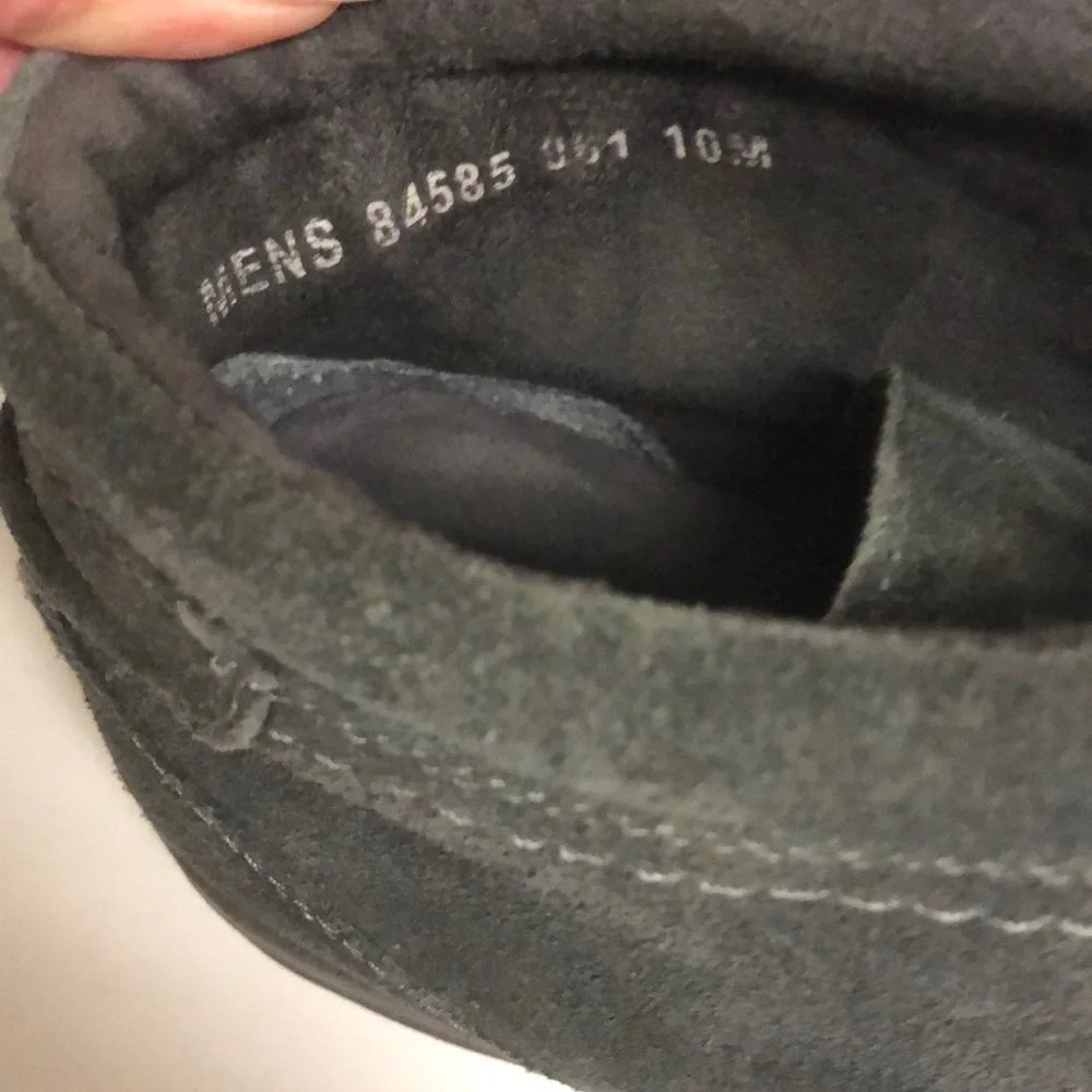 Nunn Bush Men's Memory Foam Chukka Boots Grey Leather Lace Up Size 10